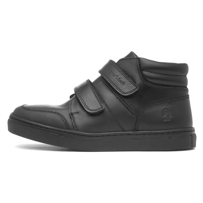 Hush Puppies Boys Seth Junior School Uniform Shoe, Black, 1 UK