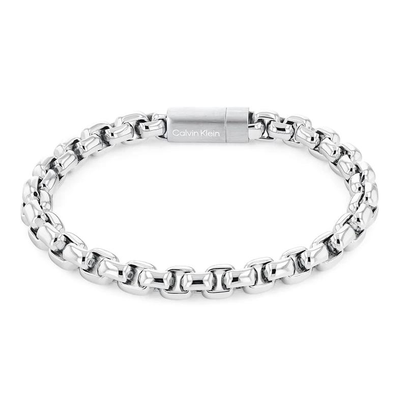 Calvin Klein Chain Bracelet for Men ICONIC ID Collection in Stainless Steel