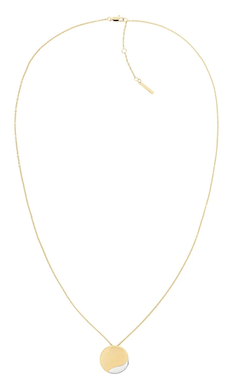 Calvin Klein Women's MINIMAL CIRCULAR Collection Pendant Necklace - 35000149
