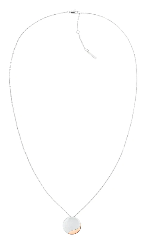Calvin Klein Women's MINIMAL CIRCULAR Collection Pendant Necklace - 35000148