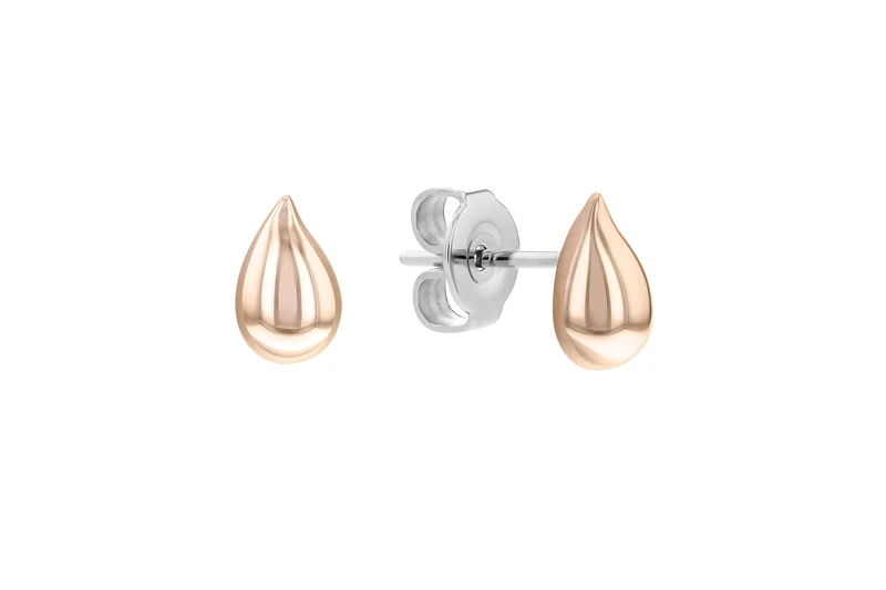 Calvin Klein Women's SCULPTURED DROPS Collection Stud Earrings in Carnation Gold - 35000072