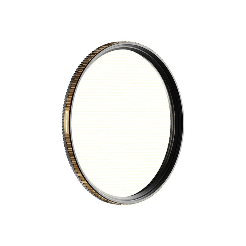 PolarPro - QuartzLine FX - GoldMorphic - Filter - 95mm - streak filter - anamorphic streak flare effect - Brass Frame - Anti-scratch/anti-oil/hydrophobic coatings