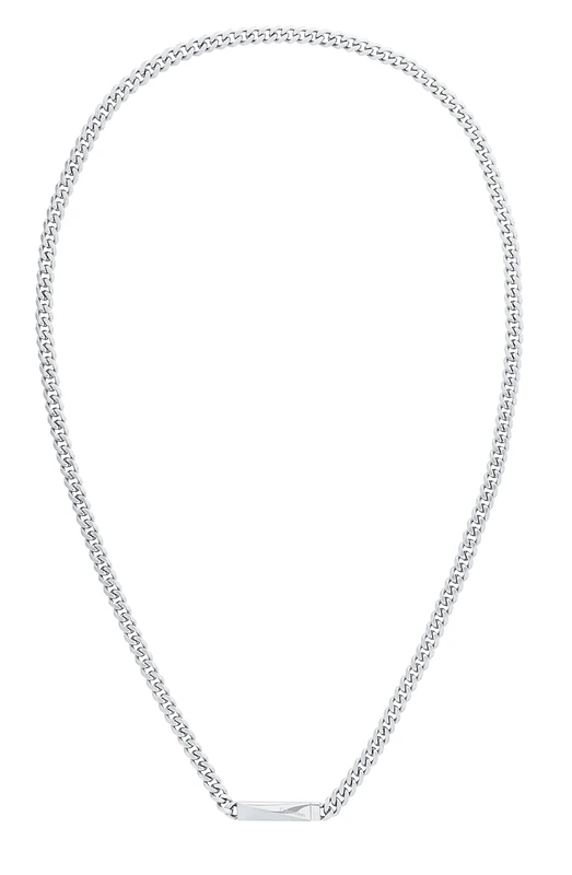 Calvin Klein Men's ICONIC ID Collection Chain Necklace in Stainless Steel with a Charm - 35000055