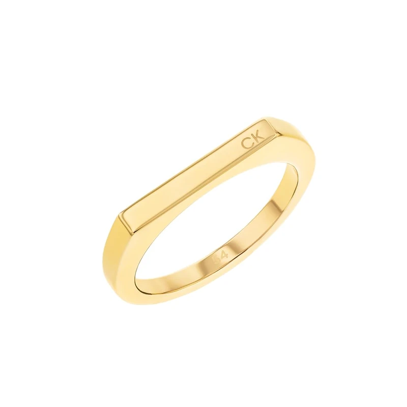 Calvin Klein Women's FACETED Collection Ring in Yellow Gold - 35000188D