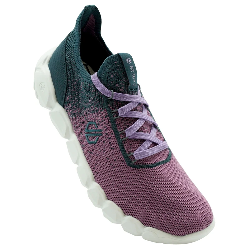 Dare2B Women's Hex-at Recycled Knit Trainers with HEX Design Geometry EVA Outsole, Perfect for Running, Gym & Training