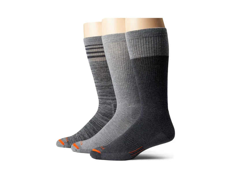 Merrell Merino Wool Work Crew Socks 3-Pair Multicolor MD-LG (US Men's 10-13) - Image 1