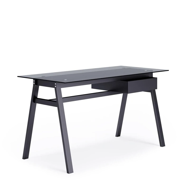 DHP Furniture Richmond Desk, Metal, Grey, 76 x 140 x 65 cm