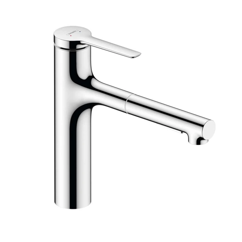 hansgrohe Zesis M33 Kitchen Tap, 160, pull-out spray, 2 Sprays, Hose Box lite, chrome, 74804000