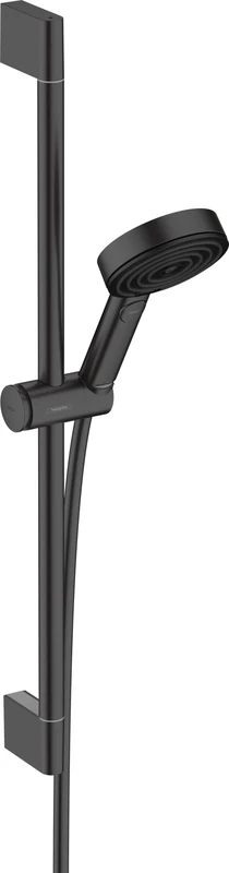 Hansgrohe Shower Set Pulsify Select S, Shower Head with Shower Rail 65 cm, Shower Hose, Shower Holder, Hand Shower with 3 Sprays (Relaxation), Matt Black, 24160670