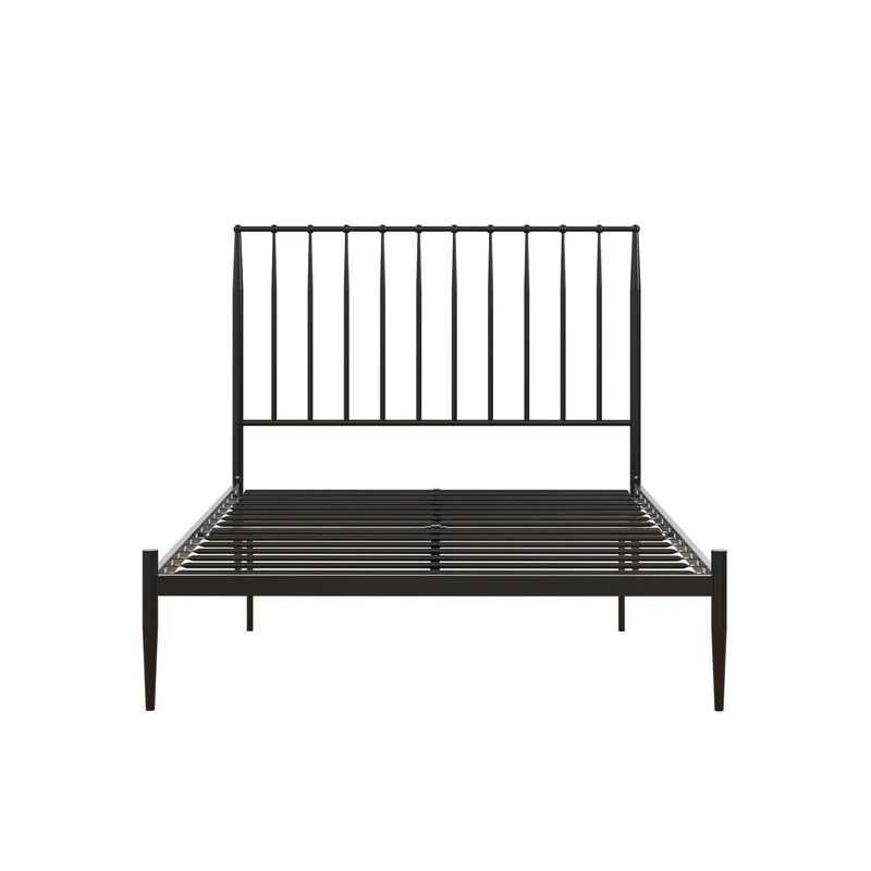 DHP Furniture Giulia Modern Metal Bed Black Double - Image 1
