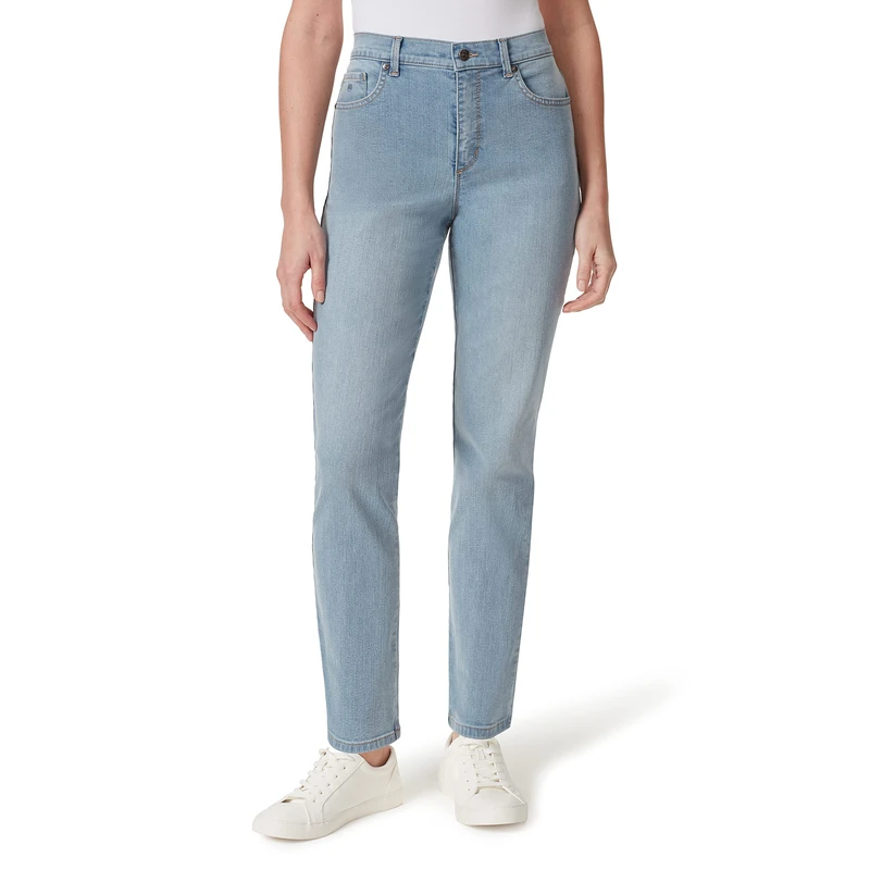 Gloria Vanderbilt Women's Amanda Classic High Rise Tapered Jean Standard, Zermatt, 16 Short