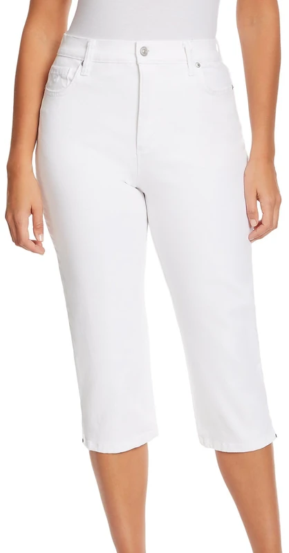 Gloria Vanderbilt Women's Amanda Capri Jean Regular, Vintage White, 6