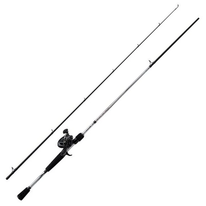 Abu Garcia Fast Attack Casting Combo; 2.13 m Baitcast Rod and Reel Set, Predator Fishing for Pike, Perch and Zander, 10-40g Lure Weight, Unisex, Black/Silver