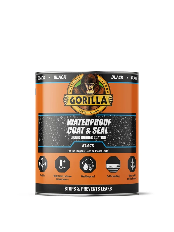 Gorilla Waterproof Coat & Seal Black 946ml