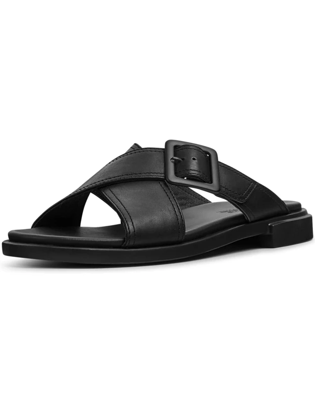 Camper Women's Edy K201384 Flat Sandal, Black, 2 UK