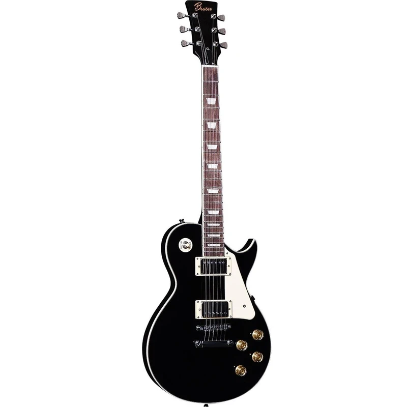 Beaton Hero-BK - LP-Style Electric Guitar with 2 humbuckers, Black