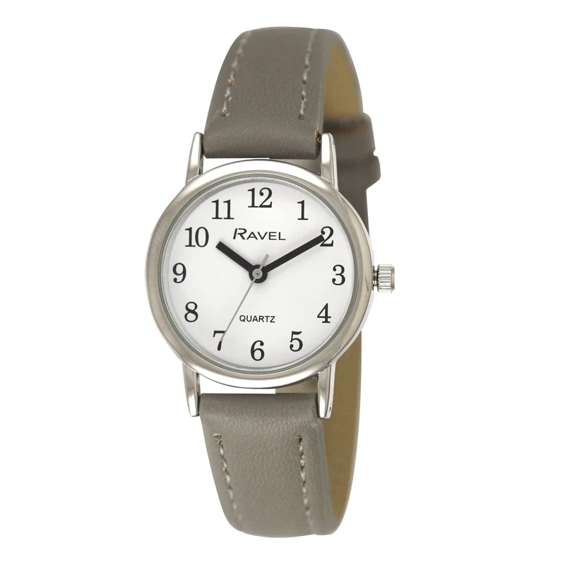 Ravel - Women's Pastel Coloured Everyday Watch (27mm case) - Analogue Quartz - R0137.13.2 - Grey/Silver Tone