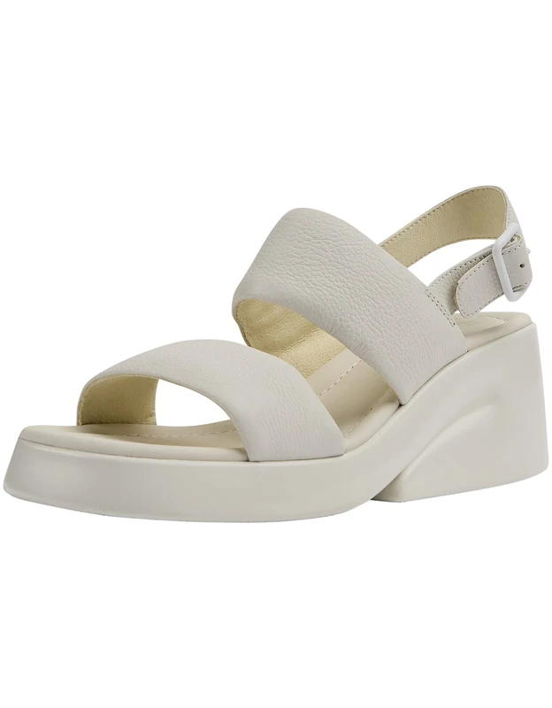 Camper Women's Kaah K201352 2-Strap Sandal, White Natural 001, 8 UK - Image 1