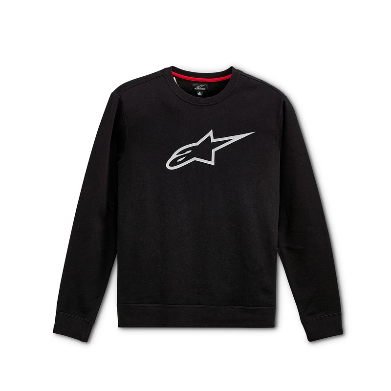 Alpinestars, Ageless Crew Fleece, Sweatshirt, Black/Grey, XL, Men's