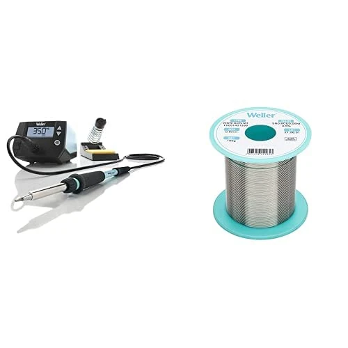 Weller WE 1010 Soldering station kit with Weller WSW SCN M1 (T0051401399) Lead Free Solder Wire, Ø 0.8mm, 100g