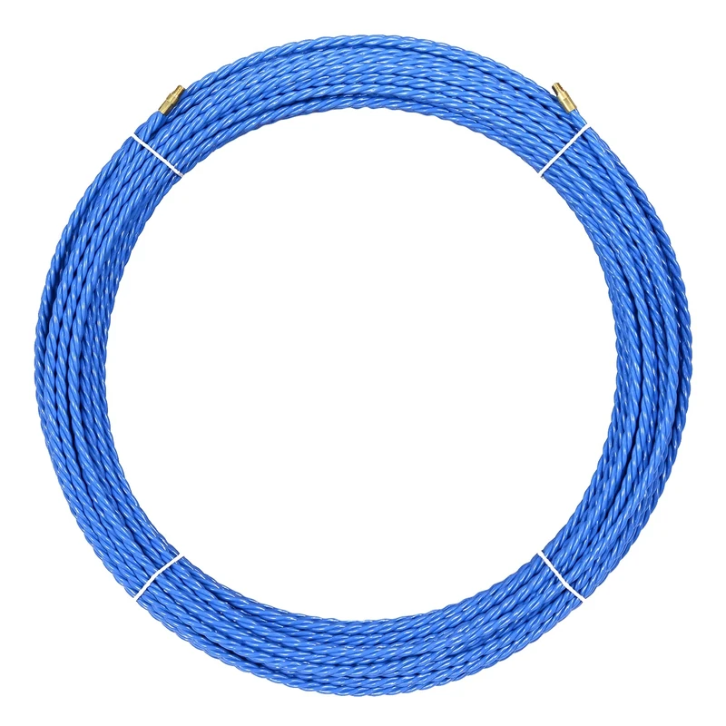 Anguila Semi-Industrial Cable Entry Interchangeable Terminals Triple Stranded Polyester Blue Colour 6 mm Diameter 30 Metres