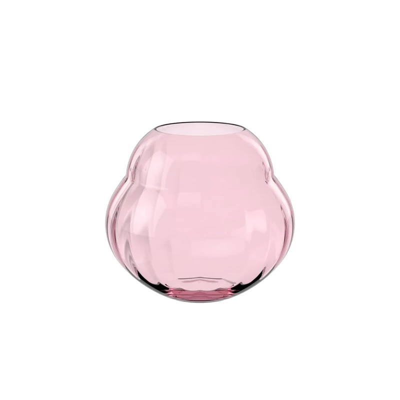 Villeroy & Boch - Rose Garden Home vase/hurricane lamp, 17 cm, crystal glass, pink, capacity 2,750 ml