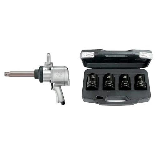 Ingersoll-Rand, Heavy Vehicles Tire Lane Set with 1" Pistol Impact, 295A-6 with Long sockets Set (27,30,32,33mm), Set