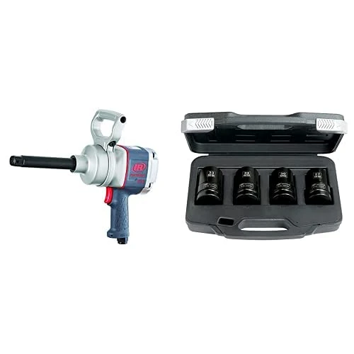 Ingersoll-Rand, Heavy Vehicles Tire Lane Set with 1" Pistol Impact, 2175MAX-6 with Long sockets Set (27,30,32,33mm), Set