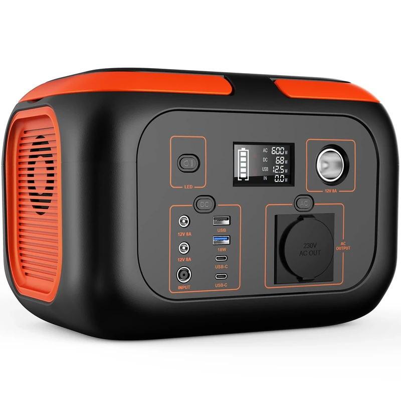 SinKeu Portable Power Station,27000mAh/99Wh Solar Generator with 230V/150W AC Outlet for Camping Emergency Outdoor Adventure Picnic Fishing Travel Party RV Trip(RED)