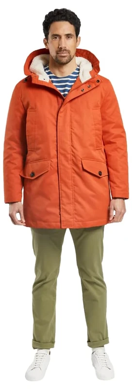 Armor Lux Men's Parka Héritage, Tajine, XL