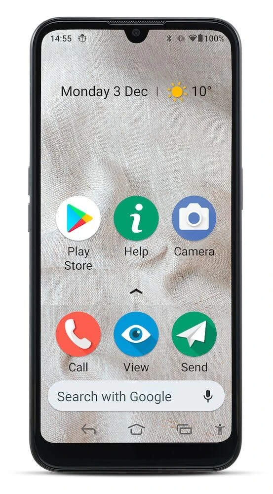 Doro 8100 4G Unlocked Smartphone for Seniors - Easy Mobile Phone - 13MP Triple Camera - Water-resistant Android Phone - 6.1" HD Display - Assistance Button with GPS [UK and Irish Version] (Black)