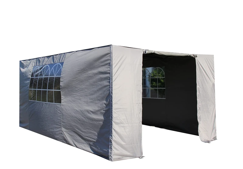 All Seasons Gazebos 3x4.5 Lightweight Side Panel Set Metallic Grey