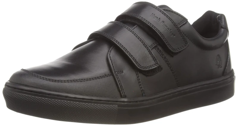Hush Puppies Boys Santos Senior School Uniform Shoe, Black, 4 UK