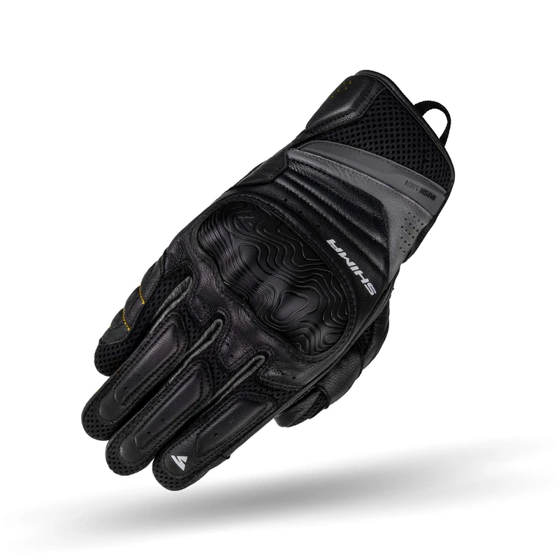 SHIMA RUSH GLOVES Motorbike Gloves Men Leather Summer Biker Armoured Protectors Motorcycle Perforated Ventilated Reinforced Motorsport Glove Street Motorbikes (Mens, Men/Black, 3XL) - Image 1