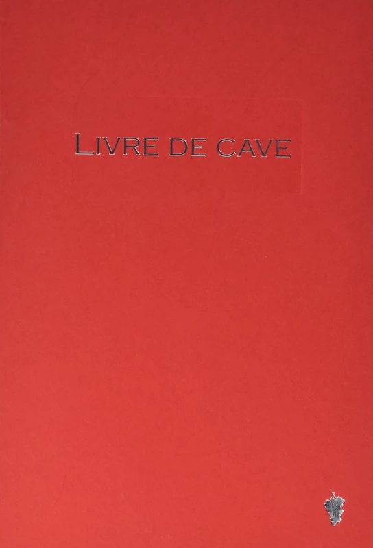 Le Dauphin - Ref. 397161D - 1 cellar book - Exterior and spine in canvas - A4 vertical format - Dimensions: 29.7 x 21 cm - Title in silver letters - 96 white pages - Red colour