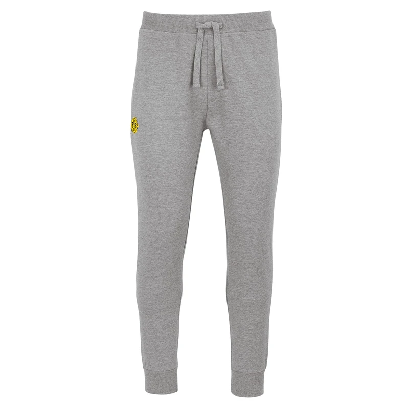 Borussia Dortmund BVB Jogging Pants Logo Grey Size M
