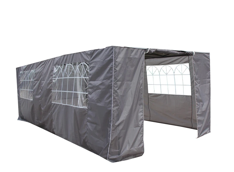 All Seasons Gazebos 3x6 Lightweight Side Panel Set Metallic Grey