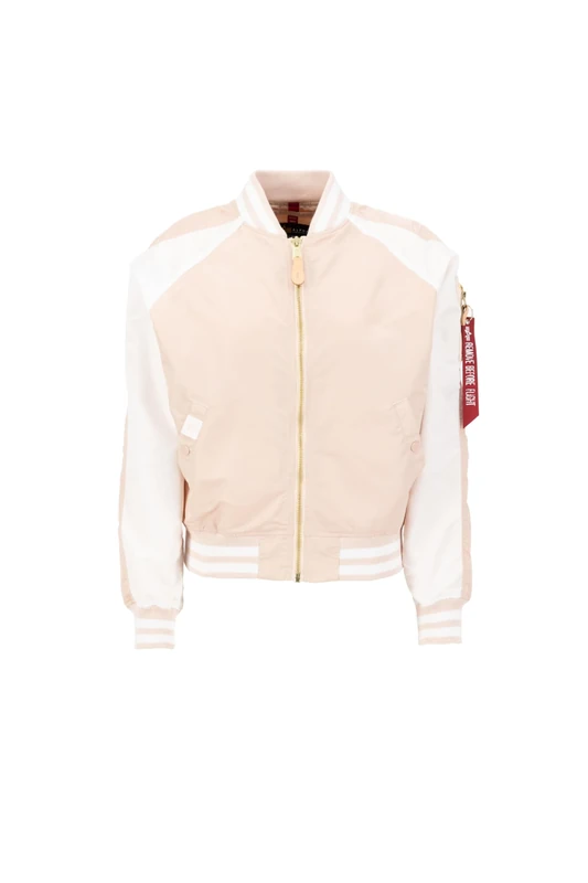 ALPHA INDUSTRIES Women's MA-1 OS LW Raglan Wmn Jacket, pale peach, S