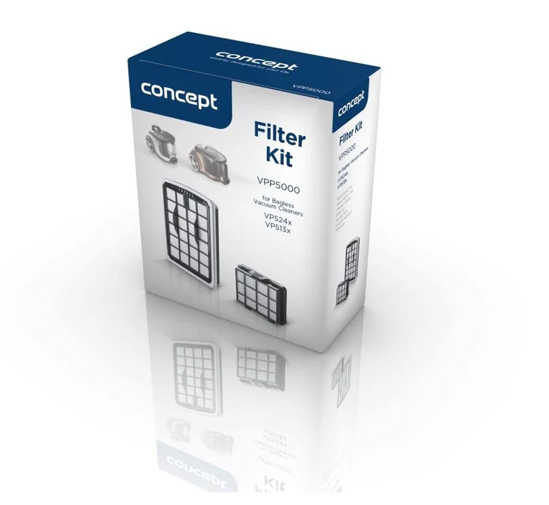 CONCEPT Hausgeräte VPP5000 Filter Kit 2 Packaging for Concept VP524x and VP513x, Plastic - Image 1
