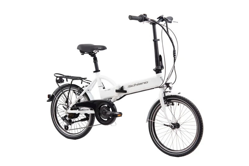 F.lli Schiano E-Sky, Electric Bike for Adults, 20" Folding Bike, 36V 7.8Ah Removable Battery, 250W Motor, 40Nm, Commuter Ebike, White