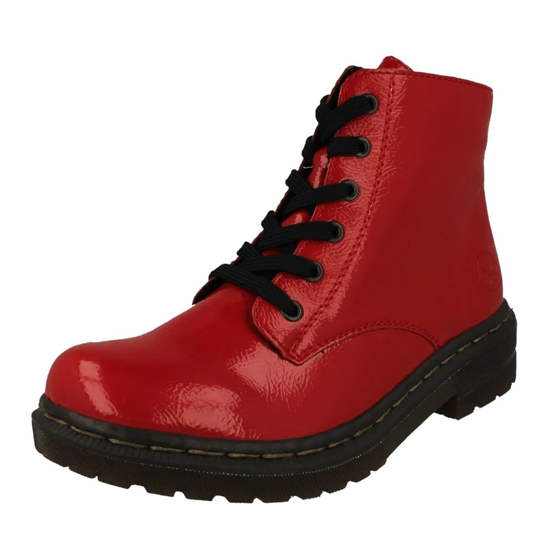 Rieker Women's 78240 Lace-Up Boots, Red, 36 EU