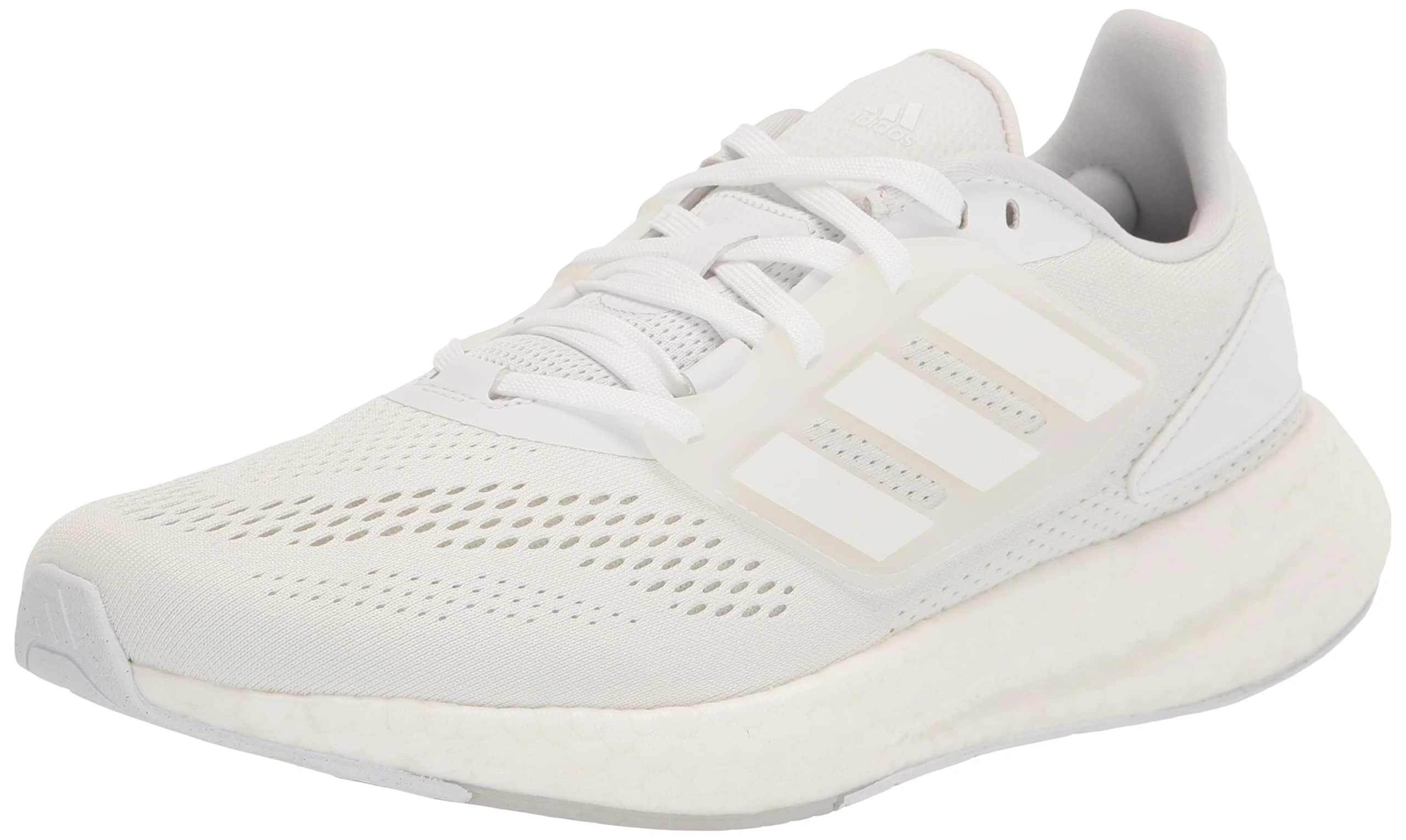 adidas Men's Pureboost 22 Running Shoe, White/White/Crystal White, 7.5 US