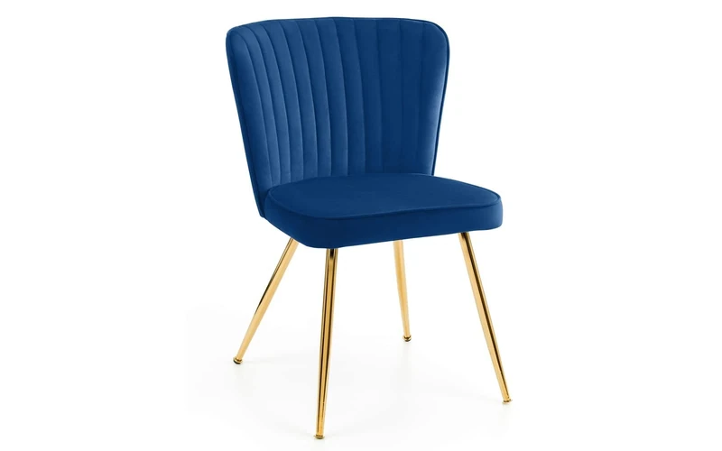 Julian Bowen Set Of 2 Cannes Dining Chairs, Blue
