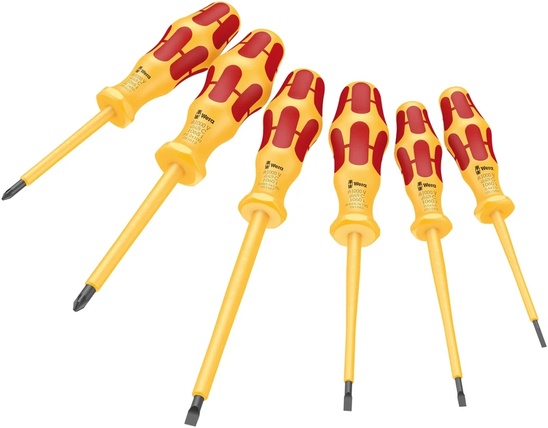 Wera 1060 i/1065 i/6 Kraftform VDE Screwdriver Set - 6 Piece