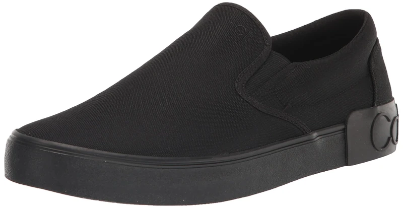 Calvin Klein Men's Ryor Sneaker, Black/Black Canvas 002, 10 UK