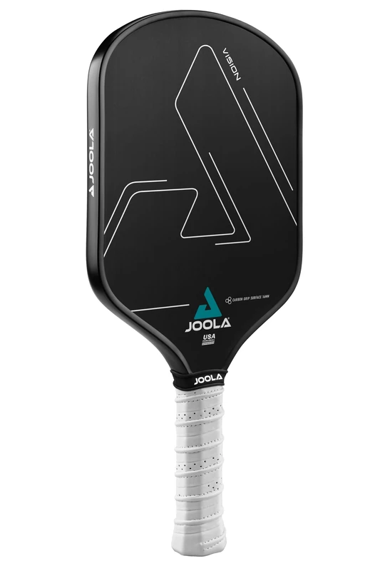 JOOLA Vision Pickleball Paddle with Textured Carbon Grip Surface Technology for Maximum Spin and Control with Added Power - Polypropylene Honeycomb Core Pickleball Racket 16mm (18522)