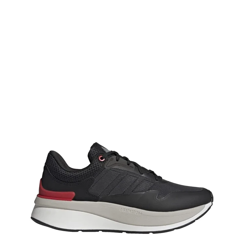 adidas Men's Znchill Lightmotion+ Shoes Running, Carbon/Grey Three/Better Scarlet, 11.5 UK