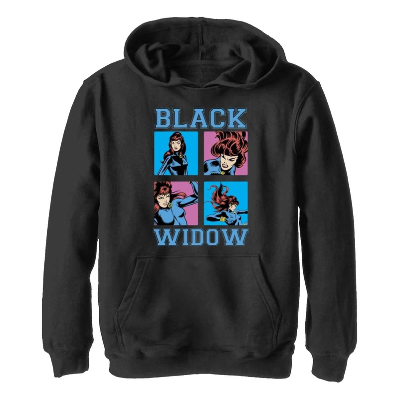 Marvel Unisex Children^Boy's Pop Widow Hoodie, Schwarz, XL