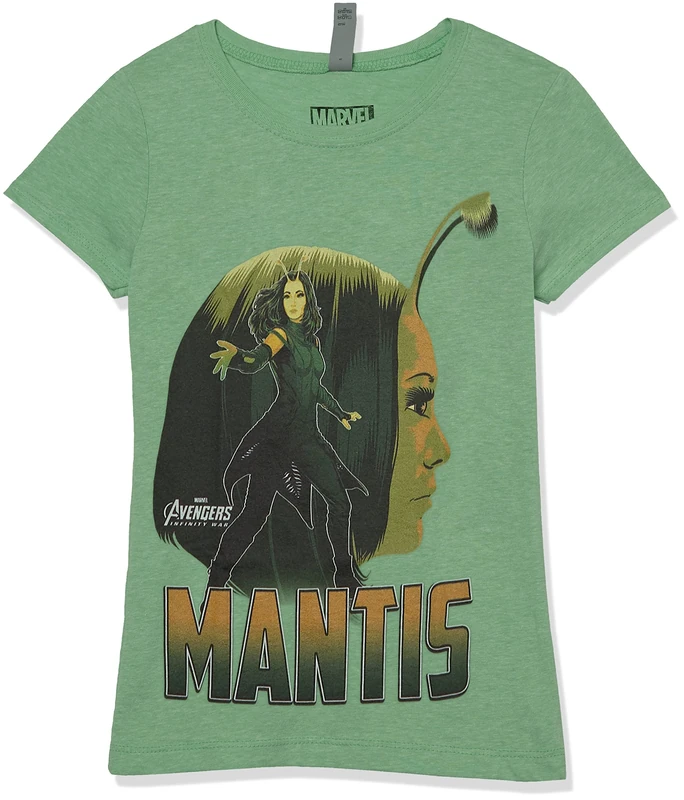 Marvel Girl's Mantis SIL T-Shirt, Green Apple, M - Image 1