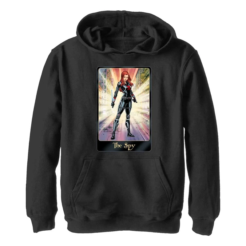 Marvel Unisex Children^Boy's The Black Widow Hoodie, Schwarz, XL